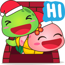 Pura and Pika - Merry Christmas! sticker #6705320