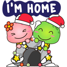 Pura and Pika - Merry Christmas! sticker #6705345