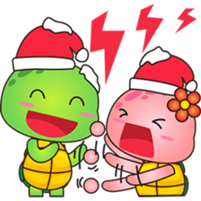 Pura and Pika - Merry Christmas! sticker #6705348