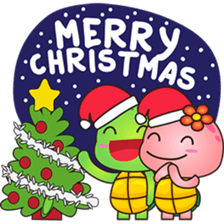 Pura and Pika - Merry Christmas! sticker #6705352