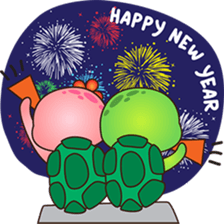 Pura and Pika - Merry Christmas! sticker #6705359