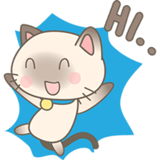 Simi, The siamese kitten (version 3) sticker #6705520