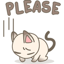 Simi, The siamese kitten (version 3) sticker #6705541