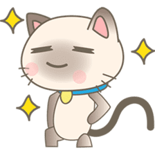 Simi, The siamese kitten (version 3) sticker #6705552