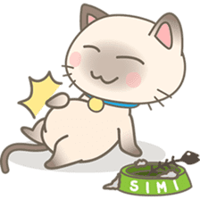 Simi, The siamese kitten (version 3) sticker #6705558