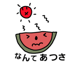 Hot summer & watermelon sticker #6705604