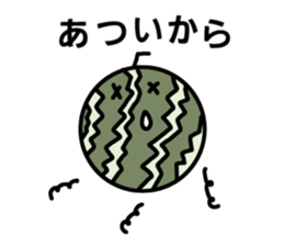 Hot summer & watermelon sticker #6705605