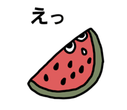 Hot summer & watermelon sticker #6705611