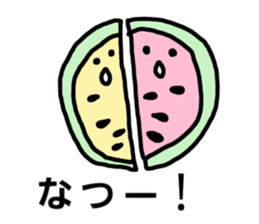 Hot summer & watermelon sticker #6705613