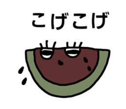 Hot summer & watermelon sticker #6705617