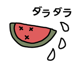 Hot summer & watermelon sticker #6705619