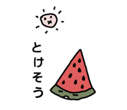 Hot summer & watermelon sticker #6705623