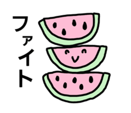 Hot summer & watermelon sticker #6705625