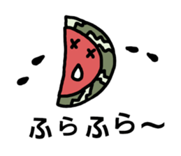 Hot summer & watermelon sticker #6705631