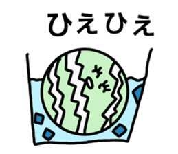 Hot summer & watermelon sticker #6705634