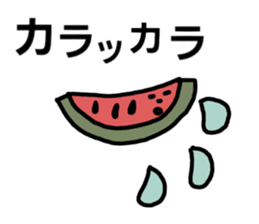 Hot summer & watermelon sticker #6705639