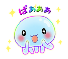 Cute jellyfish 1 (semitransparent) sticker #6705810
