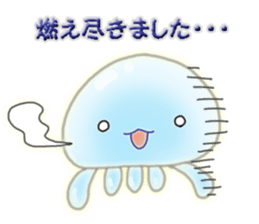 Cute jellyfish 1 (semitransparent) sticker #6705821