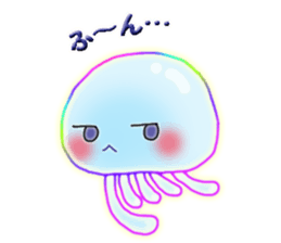 Cute jellyfish 1 (semitransparent) sticker #6705833