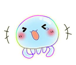 Cute jellyfish 1 (semitransparent) sticker #6705838