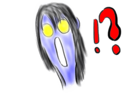 Woman ghost Sticker3 sticker #6706002