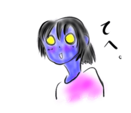 Woman ghost Sticker3 sticker #6706006