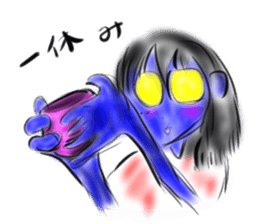 Woman ghost Sticker3 sticker #6706015