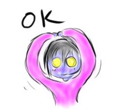 Woman ghost Sticker3 sticker #6706018