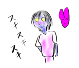 Woman ghost Sticker3 sticker #6706019