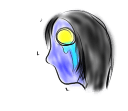 Woman ghost Sticker3 sticker #6706022