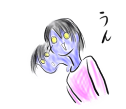 Woman ghost Sticker3 sticker #6706027