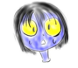 Woman ghost Sticker3 sticker #6706031