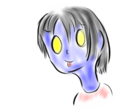 Woman ghost Sticker3 sticker #6706036