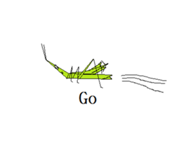 Acrida cinerea(English ver.) sticker #6706050