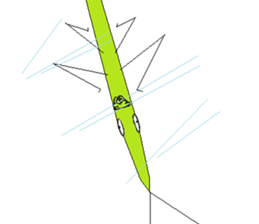 Acrida cinerea(English ver.) sticker #6706066