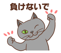 Cheering cats sticker #6706406