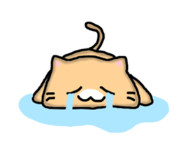 Chillin cat sticker #6706648