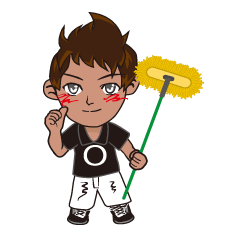 The cleaning character "Mr. bisoukun"