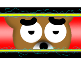 Angry brown bear 2 sticker #6707704