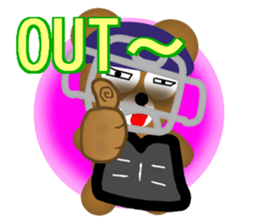 Angry brown bear 2 sticker #6707713