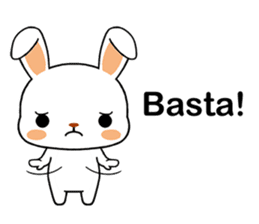 Rabbits with Italian phrases & gestures sticker #6708202