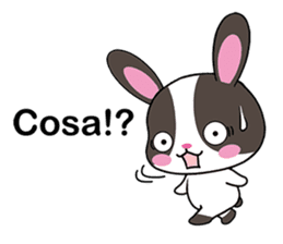 Rabbits with Italian phrases & gestures sticker #6708204