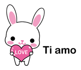 Rabbits with Italian phrases & gestures sticker #6708211