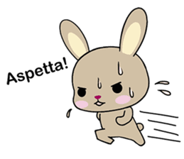 Rabbits with Italian phrases & gestures sticker #6708218
