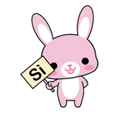 Rabbits with Italian phrases & gestures sticker #6708230