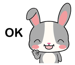 Rabbits with Italian phrases & gestures sticker #6708233