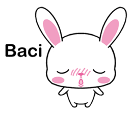 Rabbits with Italian phrases & gestures sticker #6708234