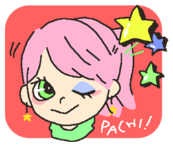 Girl of pastel color sticker #6708866