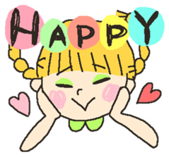 Girl of pastel color sticker #6708868