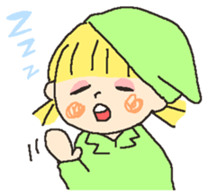 Girl of pastel color sticker #6708881